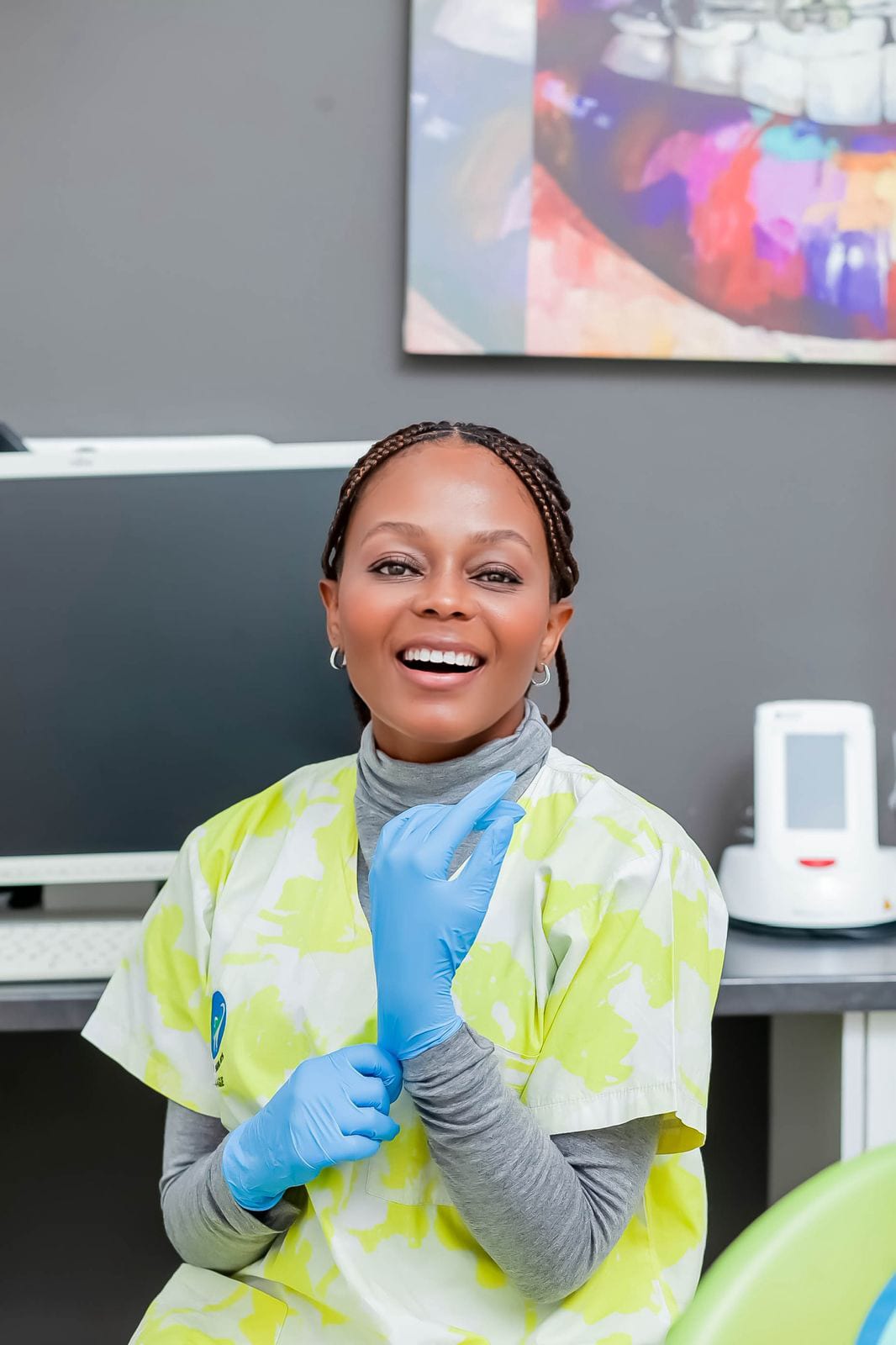 Dr Manti A Matjekane, principal dentist at Angel Smiles